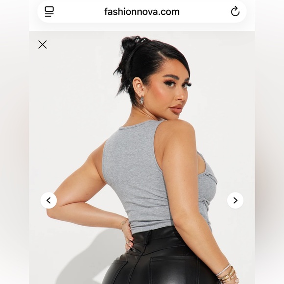 Fashion Nova Anitta Lace Up Bodysuit - Picture 2 of 4